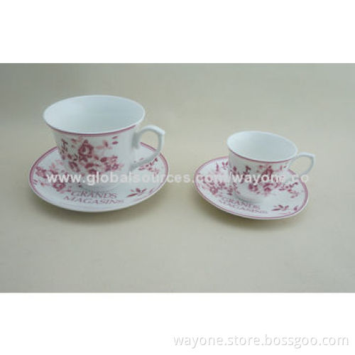 3pcs Tet Set (Tea Pot+Sugar Pot+Creamer) with Red Flower Design, Suitable for Promotion and Home Use
